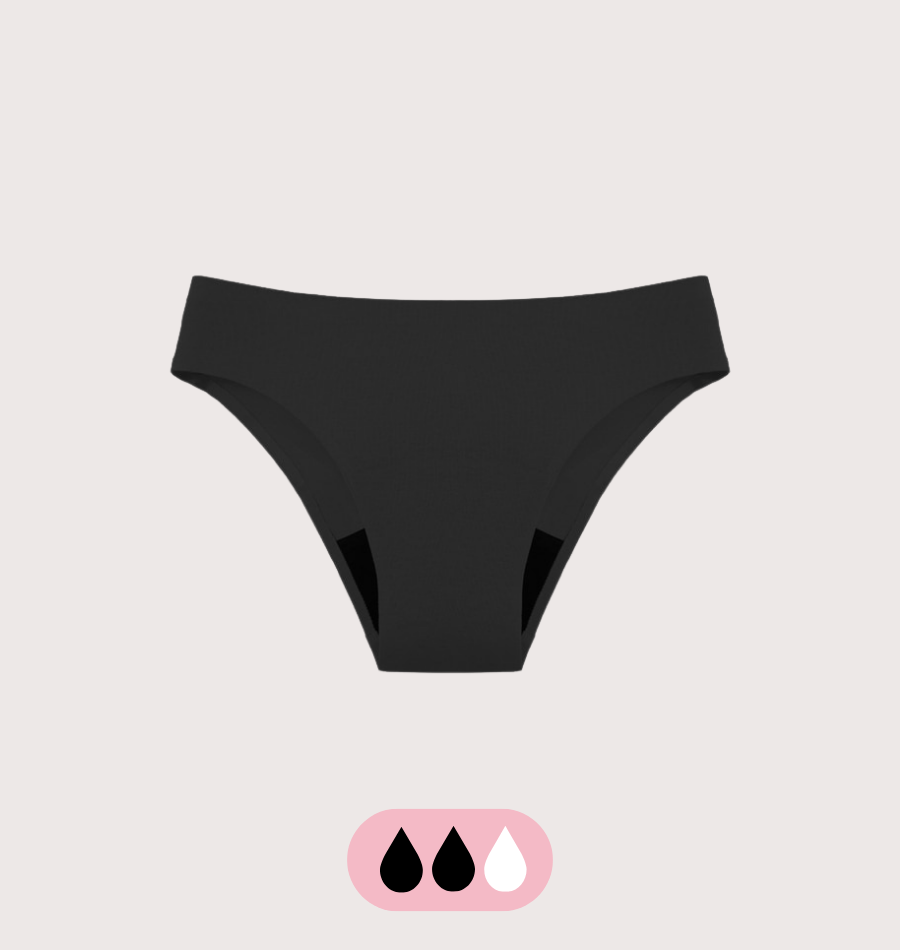 Culotte taille basse sans coutures - 100 % étanche